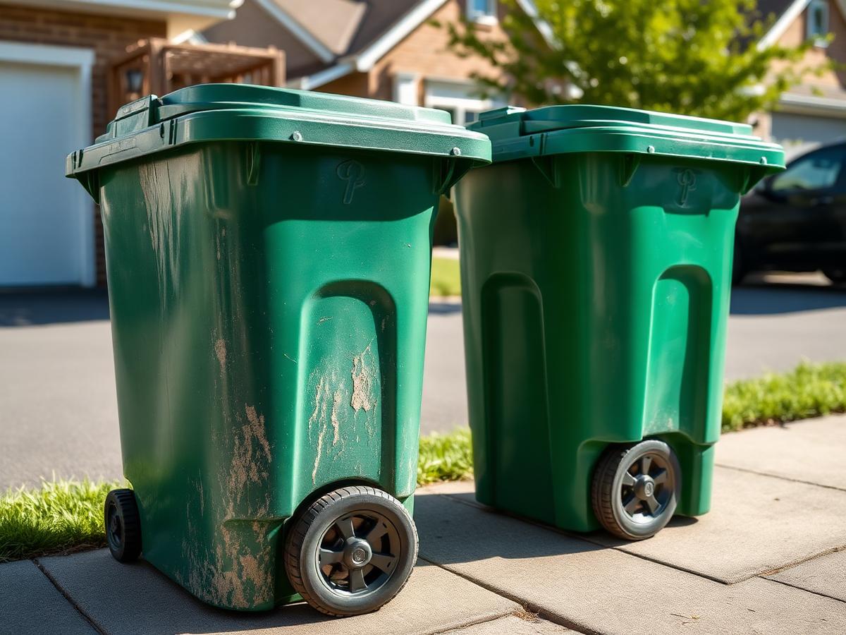 Nettoyage bac à déchets